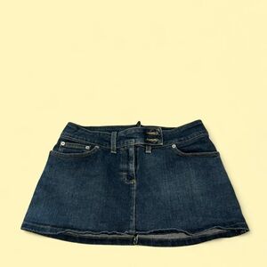 Calvin Klein Dark Blue Denim Mini Skirt